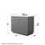 Wyndham Icon 42 Inch Single Bathroom Vanity in Dark Gray, Giotto Quartz Countertop, Undermount Square Sink (3-Hole), Brushed Nickel Trim - WCF111142SKGGTUS3MXX Wyndham Icon 42 Inch Single Bathroom Vanity in Dark Gray, Giotto Quartz Countertop, Undermount Square Sink (3-Hole), Brushed Nickel Trim - WCF111142SKGGTUS3MXX