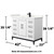 Wyndham Marlena 42 Inch Single Bathroom Vanity in White, Giotto Quartz Countertop, Undermount Square Sink (1-Hole), Matte Black Trim - WCH515142SWBGTUNSMXX