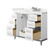 Wyndham Marlena 42 Inch Single Bathroom Vanity in White, White Quartz Countertop, Undermount Square Sink (3-Hole), Brushed Nickel Trim - WCH515142SWHWQUS3MXX