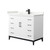 Wyndham Amici 42 Inch Single Bathroom Vanity in White, Giotto Quartz Countertop, Undermount Square Sink (1-Hole), Matte Black Trim - WCH818142SWBGTUNSMXX