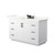 Wyndham Miranda 54 Inch Single Bathroom Vanity in White, Giotto Quartz Countertop, Undermount Square Sink (3-Hole), Matte Black Trim - WCF292954SWBGTUS3MXX Wyndham Miranda 54 Inch Single Bathroom Vanity in White, Giotto Quartz Countertop, Undermount Square Sink (3-Hole), Matte Black Trim - WCF292954SWBGTUS3MXX