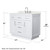 Wyndham Beckett 42 Inch Single Bathroom Vanity with Toe Kick in White, Giotto Quartz Countertop, Undermount Square Sink (3-Hole), Brushed Nickel Trim - WCG262642SWHGTUS3MXX Wyndham Beckett 42 Inch Single Bathroom Vanity with Toe Kick in White, Giotto Quartz Countertop, Undermount Square Sink (3-Hole), Brushed Nickel Trim - WCG262642SWHGTUS3MXX