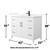 Wyndham Elan 42 Inch Single Bathroom Vanity in White, White Quartz Countertop, Undermount Square Sink (1-Hole), Matte Black Trim - WCH717142SWBWQUNSMXX Wyndham Elan 42 Inch Single Bathroom Vanity in White, White Quartz Countertop, Undermount Square Sink (1-Hole), Matte Black Trim - WCH717142SWBWQUNSMXX