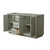 Wyndham Strada 60 Inch Double Bathroom Vanity in Light Green, No Countertop, No Sink, Matte Black Trim - WCF414160DLBCXSXXMXX