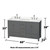 Wyndham Sheffield 60 Inch Double Bathroom Vanity in Dark Gray, White Quartz Countertop, Undermount Square Sinks (3-Hole), Brushed Chrome Trim - WCS141460DKGWQUS3MXX