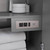 Wyndham Icon 30 Inch Single Bathroom Vanity in Dark Gray, White Quartz Countertop, Undermount Square Sink (1-Hole), Brushed Nickel Trim, 24 Inch Mirror - WCF111130SKGWQUNSM24