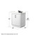 Wyndham Icon 30 Inch Single Bathroom Vanity in White, Giotto Quartz Countertop, Undermount Square Sink (3-Hole), Matte Black Trim, 24 Inch Mirror - WCF111130SWBGTUS3M24