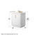 Wyndham Icon 30 Inch Single Bathroom Vanity in White, White Quartz Countertop, Undermount Square Sink (3-Hole), Satin Bronze Trim, 24 Inch Mirror - WCF111130SWZWQUS3M24
