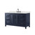 Wyndham Daria 60 Inch Single Bathroom Vanity in Dark Blue, Giotto Quartz Countertop, Undermount Square Sink (3-Hole), Matte Black Trim - WCV252560SBBGTUS3MXX Wyndham Daria 60 Inch Single Bathroom Vanity in Dark Blue, Giotto Quartz Countertop, Undermount Square Sink (3-Hole), Matte Black Trim - WCV252560SBBGTUS3MXX