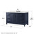 Wyndham Daria 60 Inch Single Bathroom Vanity in Dark Blue, Giotto Quartz Countertop, Undermount Square Sink (3-Hole), Matte Black Trim - WCV252560SBBGTUS3MXX Wyndham Daria 60 Inch Single Bathroom Vanity in Dark Blue, Giotto Quartz Countertop, Undermount Square Sink (3-Hole), Matte Black Trim - WCV252560SBBGTUS3MXX