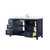 Wyndham Daria 60 Inch Single Bathroom Vanity in Dark Blue, White Quartz Countertop, Undermount Square Sink (1-Hole), Brushed Gold Trim - WCV252560SBLWQUNSMXX Wyndham Daria 60 Inch Single Bathroom Vanity in Dark Blue, White Quartz Countertop, Undermount Square Sink (1-Hole), Brushed Gold Trim - WCV252560SBLWQUNSMXX