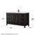 Wyndham Daria 60 Inch Single Bathroom Vanity in Dark Espresso, White Quartz Countertop, Undermount Square Sink (1-Hole), Matte Black Trim - WCV252560SEBWQUNSMXX Wyndham Daria 60 Inch Single Bathroom Vanity in Dark Espresso, White Quartz Countertop, Undermount Square Sink (1-Hole), Matte Black Trim - WCV252560SEBWQUNSMXX
