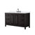 Wyndham Daria 60 Inch Single Bathroom Vanity in Dark Espresso, White Quartz Countertop, Undermount Square Sink (3-Hole), Matte Black Trim - WCV252560SEBWQUS3MXX Wyndham Daria 60 Inch Single Bathroom Vanity in Dark Espresso, White Quartz Countertop, Undermount Square Sink (3-Hole), Matte Black Trim - WCV252560SEBWQUS3MXX