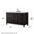 Wyndham Daria 60 Inch Single Bathroom Vanity in Dark Espresso, White Quartz Countertop, Undermount Square Sink (3-Hole), Matte Black Trim - WCV252560SEBWQUS3MXX Wyndham Daria 60 Inch Single Bathroom Vanity in Dark Espresso, White Quartz Countertop, Undermount Square Sink (3-Hole), Matte Black Trim - WCV252560SEBWQUS3MXX