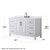 Wyndham Daria 60 Inch Single Bathroom Vanity in White, Giotto Quartz Countertop, Undermount Square Sink (3-Hole), Matte Black Trim - WCV252560SWBGTUS3MXX