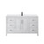 Wyndham Daria 60 Inch Single Bathroom Vanity in White, White Quartz Countertop, Undermount Square Sink (1-Hole), Matte Black Trim - WCV252560SWBWQUNSMXX