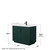Wyndham Miranda 42 Inch Single Bathroom Vanity in Green, White Quartz Countertop, Undermount Square Sink (1-Hole), Matte Black Trim - WCF292942SGKWQUNSMXX