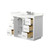 Wyndham Miranda 42 Inch Single Bathroom Vanity in White, Giotto Quartz Countertop, Undermount Square Sink (3-Hole), Brushed Nickel Trim - WCF292942SWHGTUS3MXX Wyndham Miranda 42 Inch Single Bathroom Vanity in White, Giotto Quartz Countertop, Undermount Square Sink (3-Hole), Brushed Nickel Trim - WCF292942SWHGTUS3MXX