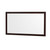 Wyndham Sheffield 60 Inch Double Bathroom Vanity in Espresso, White Quartz Countertop, Undermount Square Sinks (1-Hole), Brushed Chrome Trim, 58 Inch Mirror - WCS141460DESWQUNSM58