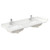 Wyndham Sheffield 60 Inch Double Bathroom Vanity in Espresso, White Quartz Countertop, Undermount Square Sinks (1-Hole), Brushed Chrome Trim, 24 Inch Mirrors - WCS141460DESWQUNSM24