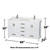 Wyndham Sheffield 60 Inch Double Bathroom Vanity in White, Giotto Quartz Countertop, Undermount Square Sinks (1-Hole), Brushed Chrome Trim, 24 Inch Mirrors - WCS141460DWHGTUNSM24