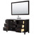 Wyndham Daria 60 Inch Single Bathroom Vanity in Dark Espresso, White Quartz Countertop, Undermount Square Sink (3-Hole), Matte Black Trim, 58 Inch Mirror - WCV252560SEBWQUS3M58 Wyndham Daria 60 Inch Single Bathroom Vanity in Dark Espresso, White Quartz Countertop, Undermount Square Sink (3-Hole), Matte Black Trim, 58 Inch Mirror - WCV252560SEBWQUS3M58