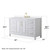 Wyndham Daria 60 Inch Single Bathroom Vanity in White, White Quartz Countertop, Undermount Square Sink (3-Hole), Brushed Gold Trim, 58 Inch Mirror - WCV252560SWGWQUS3M58 Wyndham Daria 60 Inch Single Bathroom Vanity in White, White Quartz Countertop, Undermount Square Sink (3-Hole), Brushed Gold Trim, 58 Inch Mirror - WCV252560SWGWQUS3M58