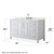 Wyndham Daria 60 Inch Single Bathroom Vanity in White, Giotto Quartz Countertop, Undermount Square Sink (3-Hole), Polished Chrome Trim, 58 Inch Mirror - WCV252560SWHGTUS3M58
