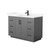 Wyndham Miranda 48 Inch Single Bathroom Vanity in Dark Gray, Giotto Quartz Countertop, Undermount Square Sink (1-Hole), Matte Black Trim - WCF292948SGBGTUNSMXX Wyndham Miranda 48 Inch Single Bathroom Vanity in Dark Gray, Giotto Quartz Countertop, Undermount Square Sink (1-Hole), Matte Black Trim - WCF292948SGBGTUNSMXX