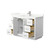 Wyndham Miranda 48 Inch Single Bathroom Vanity in White, Giotto Quartz Countertop, Undermount Square Sink (1-Hole), Brushed Nickel Trim - WCF292948SWHGTUNSMXX Wyndham Miranda 48 Inch Single Bathroom Vanity in White, Giotto Quartz Countertop, Undermount Square Sink (1-Hole), Brushed Nickel Trim - WCF292948SWHGTUNSMXX