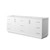 Wyndham Strada 84 Inch Double Bathroom Vanity in White, No Countertop, No Sink, Brushed Nickel Trim - WCF414184DWHCXSXXMXX