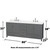 Wyndham Sheffield 80 Inch Double Bathroom Vanity in Dark Gray, White Quartz Countertop, Undermount Square Sinks (3-Hole), Brushed Chrome Trim - WCS141480DKGWQUS3MXX