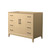Wyndham Janna 42 Inch Single Bathroom Vanity in White Oak, No Countertop, No Sink, Matte Black Trim - WCH757542SHBCXSXXMXX