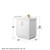 Wyndham Icon 30 Inch Single Bathroom Vanity in White, White Quartz Countertop, Undermount Square Sink (1-Hole), Satin Bronze Trim - WCF111130SWZWQUNSMXX