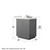 Wyndham Icon 30 Inch Single Bathroom Vanity in Dark Gray, White Quartz Countertop, Undermount Square Sink (3-Hole), Brushed Nickel Trim - WCF111130SKGWQUS3MXX