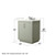 Wyndham Icon 30 Inch Single Bathroom Vanity in Light Green, Giotto Quartz Countertop, Undermount Square Sink (3-Hole), Brushed Nickel Trim - WCF111130SLGGTUS3MXX