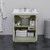 Wyndham Icon 30 Inch Single Bathroom Vanity in Light Green, White Quartz Countertop, Undermount Square Sink (3-Hole), Brushed Nickel Trim - WCF111130SLGWQUS3MXX
