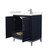 Wyndham Marlena 30 Inch Single Bathroom Vanity in Dark Blue, Giotto Quartz Countertop, Undermount Square Sink (1-Hole), Brushed Nickel Trim - WCH515130SBNGTUNSMXX Wyndham Marlena 30 Inch Single Bathroom Vanity in Dark Blue, Giotto Quartz Countertop, Undermount Square Sink (1-Hole), Brushed Nickel Trim - WCH515130SBNGTUNSMXX