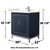 Wyndham Marlena 30 Inch Single Bathroom Vanity in Dark Blue, Giotto Quartz Countertop, Undermount Square Sink (1-Hole), Brushed Nickel Trim - WCH515130SBNGTUNSMXX Wyndham Marlena 30 Inch Single Bathroom Vanity in Dark Blue, Giotto Quartz Countertop, Undermount Square Sink (1-Hole), Brushed Nickel Trim - WCH515130SBNGTUNSMXX
