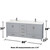 Wyndham Sheffield 80 Inch Double Bathroom Vanity in Gray, Giotto Quartz Countertop, Undermount Square Sinks (1-Hole), Brushed Chrome Trim, 70 Inch Mirror - WCS141480DGYGTUNSM70
