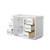 Wyndham Strada 48 Inch Single Bathroom Vanity in White, No Countertop, No Sink, Matte Black Trim - WCF414148SWBCXSXXMXX