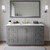 Wyndham Miranda 66 Inch Single Bathroom Vanity in Dark Gray, Giotto Quartz Countertop, Undermount Square Sink (3-Hole), Brushed Gold Trim - WCF292966SGGGTUS3MXX
