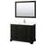 Wyndham Deborah 48 Inch Single Bathroom Vanity in Dark Espresso, Giotto Quartz Countertop, Undermount Square Sink (1-Hole), Polished Chrome Trim, 46 Inch Mirror - WCS202048SDEGTUNSM46 Wyndham Deborah 48 Inch Single Bathroom Vanity in Dark Espresso, Giotto Quartz Countertop, Undermount Square Sink (1-Hole), Polished Chrome Trim, 46 Inch Mirror - WCS202048SDEGTUNSM46