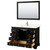 Wyndham Deborah 48 Inch Single Bathroom Vanity in Dark Espresso, Giotto Quartz Countertop, Undermount Square Sink (1-Hole), Polished Chrome Trim, 46 Inch Mirror - WCS202048SDEGTUNSM46 Wyndham Deborah 48 Inch Single Bathroom Vanity in Dark Espresso, Giotto Quartz Countertop, Undermount Square Sink (1-Hole), Polished Chrome Trim, 46 Inch Mirror - WCS202048SDEGTUNSM46