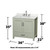 Wyndham Sheffield 36 Inch Single Bathroom Vanity in Light Green, Giotto Quartz Countertop, Undermount Square Sink (3-Hole), Brushed Nickel Trim, 24 Inch Mirror - WCS141436SLGGTUS3M24 Wyndham Sheffield 36 Inch Single Bathroom Vanity in Light Green, Giotto Quartz Countertop, Undermount Square Sink (3-Hole), Brushed Nickel Trim, 24 Inch Mirror - WCS141436SLGGTUS3M24