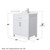 Wyndham Beckett 30 Inch Single Bathroom Vanity in White, Giotto Quartz Countertop, Undermount Square Sink (1-Hole), Brushed Nickel Trim - WCG242430SWHGTUNSMXX Wyndham Beckett 30 Inch Single Bathroom Vanity in White, Giotto Quartz Countertop, Undermount Square Sink (1-Hole), Brushed Nickel Trim - WCG242430SWHGTUNSMXX