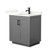 Wyndham Miranda 30 Inch Single Bathroom Vanity in Dark Gray, Giotto Quartz Countertop, Undermount Square Sink (1-Hole), Matte Black Trim - WCF292930SGBGTUNSMXX Wyndham Miranda 30 Inch Single Bathroom Vanity in Dark Gray, Giotto Quartz Countertop, Undermount Square Sink (1-Hole), Matte Black Trim - WCF292930SGBGTUNSMXX