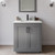 Wyndham Miranda 30 Inch Single Bathroom Vanity in Dark Gray, Giotto Quartz Countertop, Undermount Square Sink (1-Hole), Matte Black Trim - WCF292930SGBGTUNSMXX Wyndham Miranda 30 Inch Single Bathroom Vanity in Dark Gray, Giotto Quartz Countertop, Undermount Square Sink (1-Hole), Matte Black Trim - WCF292930SGBGTUNSMXX