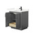Wyndham Miranda 30 Inch Single Bathroom Vanity in Dark Gray, Giotto Quartz Countertop, Undermount Square Sink (1-Hole), Matte Black Trim - WCF292930SGBGTUNSMXX Wyndham Miranda 30 Inch Single Bathroom Vanity in Dark Gray, Giotto Quartz Countertop, Undermount Square Sink (1-Hole), Matte Black Trim - WCF292930SGBGTUNSMXX