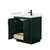 Wyndham Miranda 30 Inch Single Bathroom Vanity in Green, White Quartz Countertop, Undermount Square Sink (1-Hole), Matte Black Trim - WCF292930SGKWQUNSMXX Wyndham Miranda 30 Inch Single Bathroom Vanity in Green, White Quartz Countertop, Undermount Square Sink (1-Hole), Matte Black Trim - WCF292930SGKWQUNSMXX